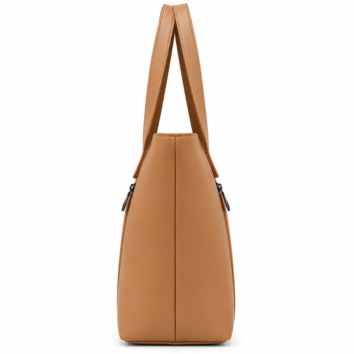 Caramel Tan Side Profile Tote Bag