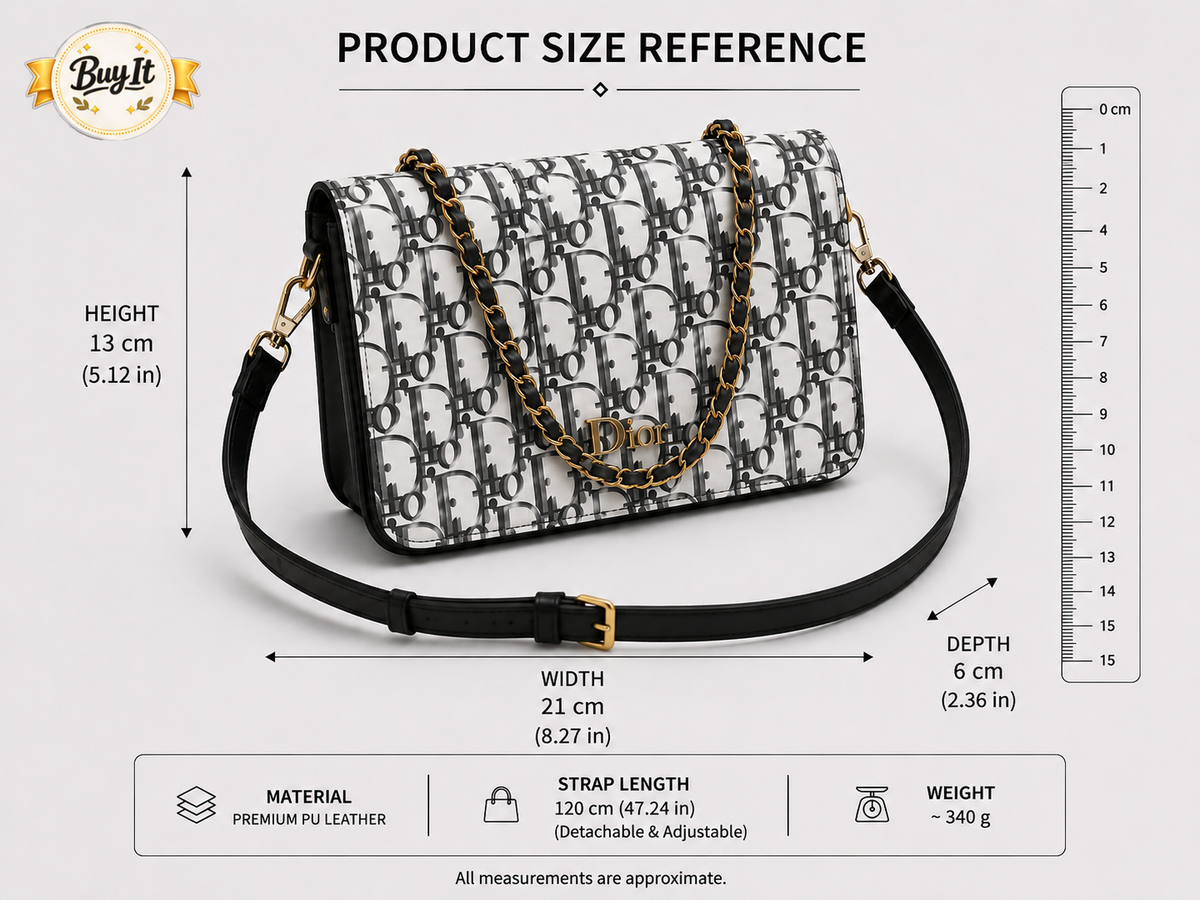 Midnight Charcoal Monogram Flap Bag