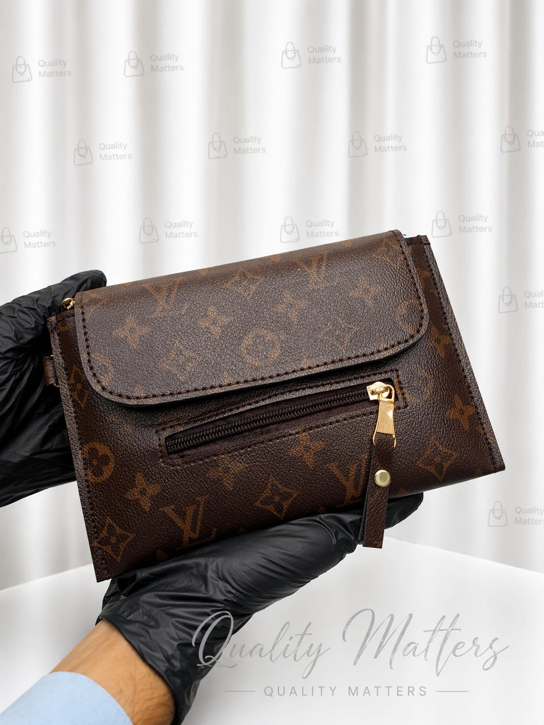 Classic Monogram Envelope Clutch Bag