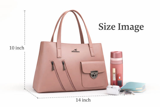 Elegant Pink Tote Bag For Everyday Style