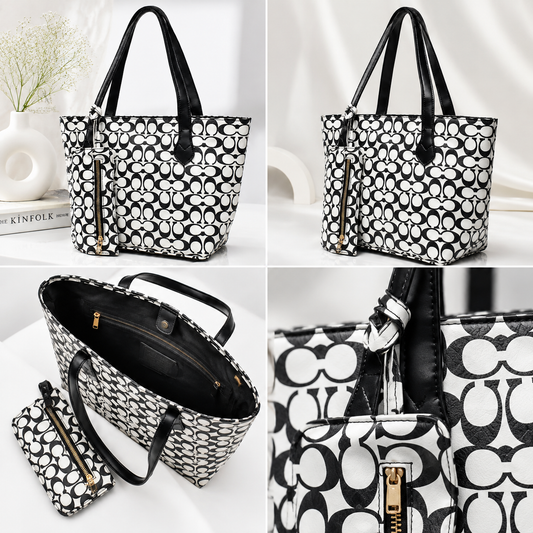 Timeless Black & White Tote Bag Collection