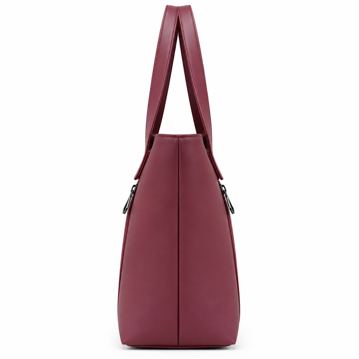 Burgundy Side Profile Tote Bag