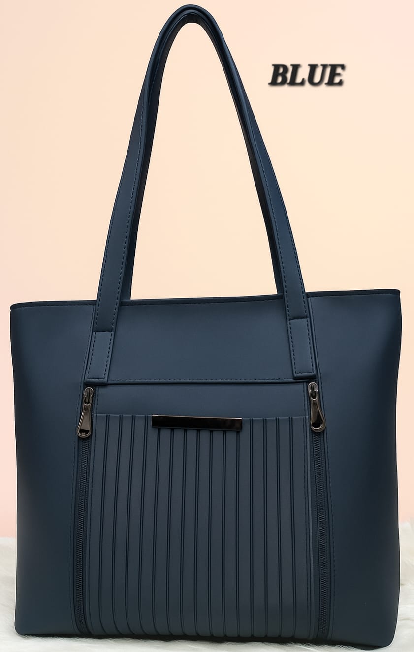 Midnight Blue Side Profile Tote Bag