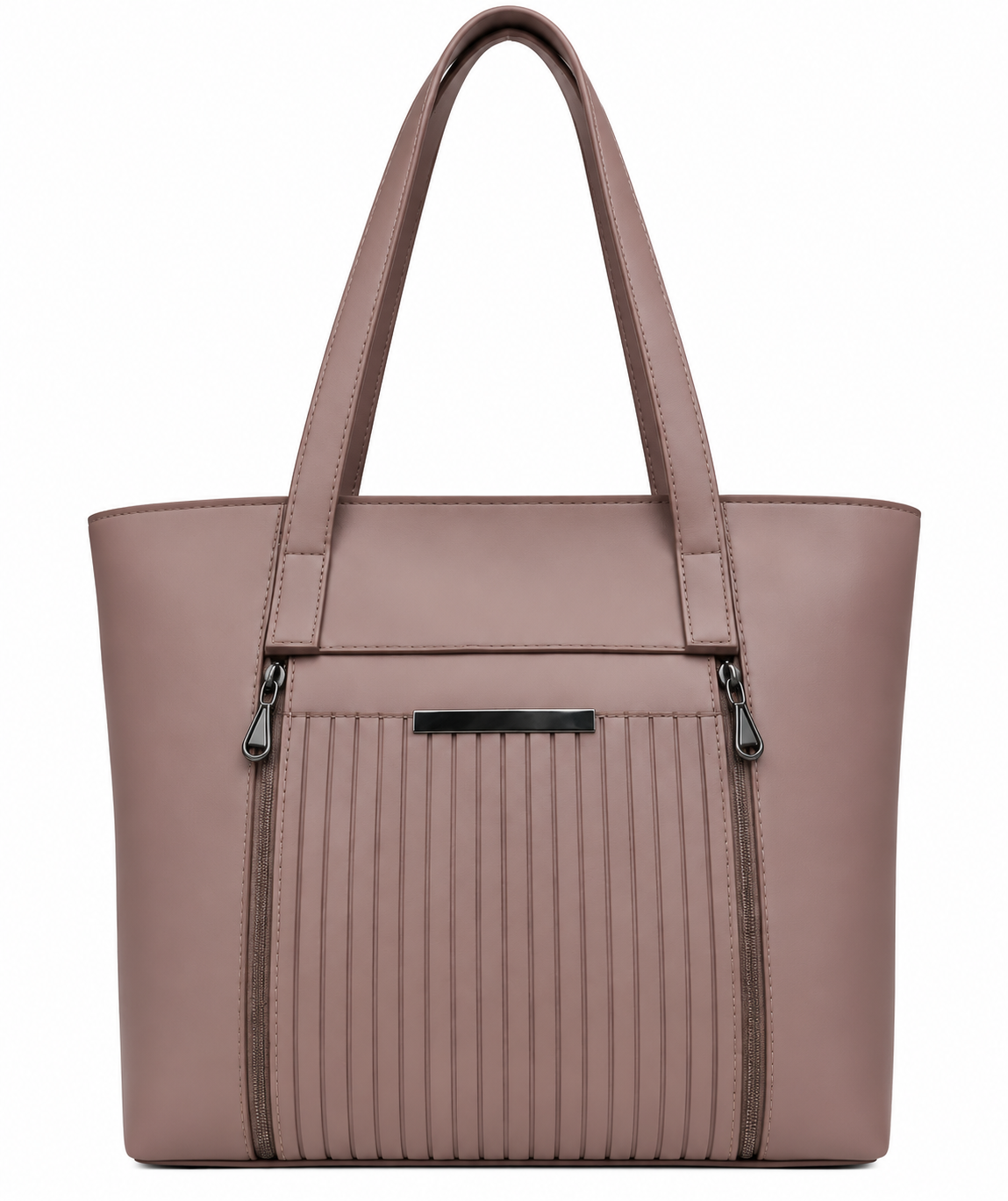 Taupe Side Profile Tote Bag