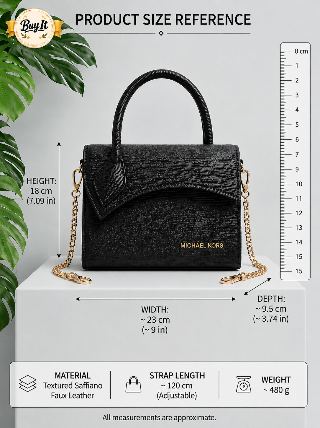 Noir Rexine Textured Asymmetric Top Handle Bag