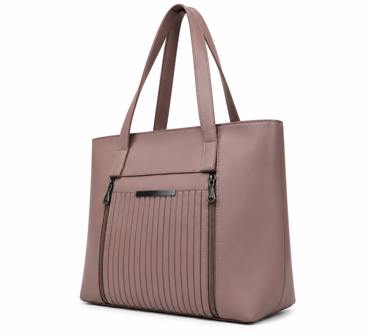 Taupe Side Profile Tote Bag