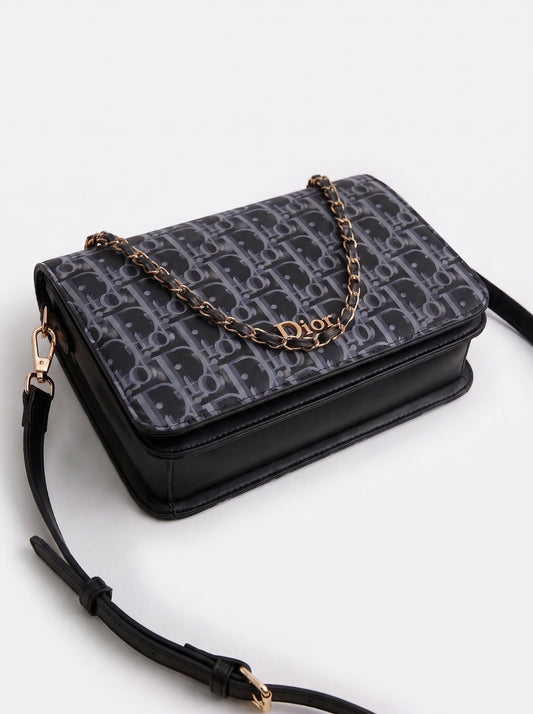 Midnight Monogram Crossbody Bag