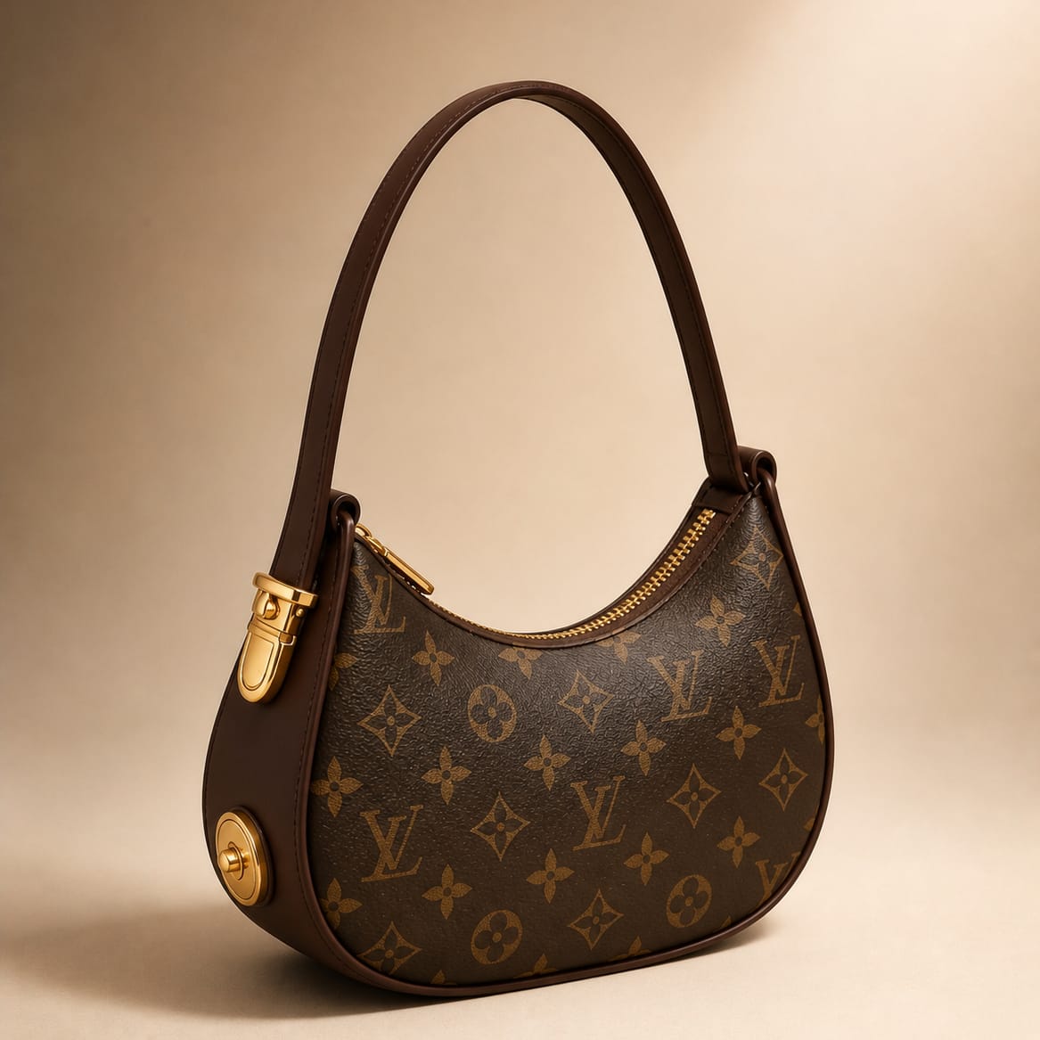 Luxury Crescent Shoulder Bag – Timeless Elegance