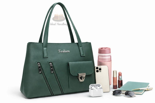 Emerald Green Fashion Tote Bag